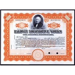 Baldwin Locomotive Works Specimen Stock.