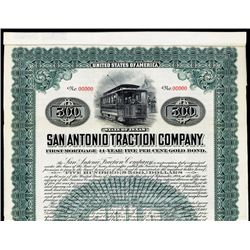 San Antonio Traction Co. Specimen Bond.