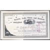 Image 1 : Seattle, Lake Shore and Eastern Railway Co. Stock Certificate.