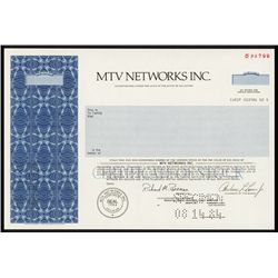 MTV Networks, Inc. Specimen Shares.