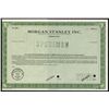 Image 1 : Morgan Stanley Inc. Specimen Stock Certificate.
