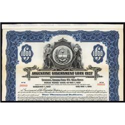 Argentina Government Loan 1927