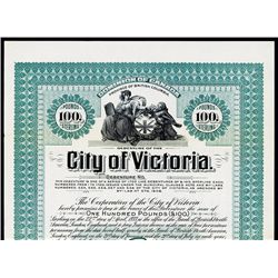 City of Victoria Specimen Bond.