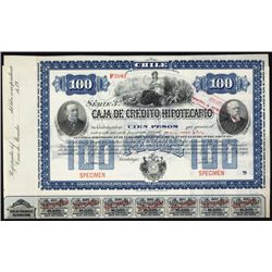 Caja De Credito Hipotecario Specimen Bond.