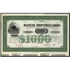 Image 1 : Banco Hipotecario Specimen Bond.
