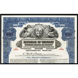Republic of Uruguay Specimen Bond.