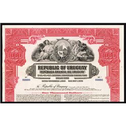 Republic of Uruguay Specimen Bond.