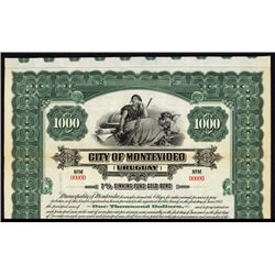 City of Montevideo Specimen Bond.
