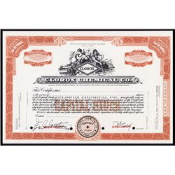 Clorox Chemical Co. Specimen Stock.