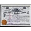 Image 1 : North Western Telephone Exchange Company of Minnesota Stock Certificate.