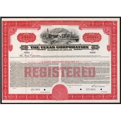 Texas Corporation (Texaco) Specimen Bond.