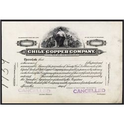 Chile Copper Co. Proof Stock.