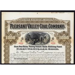 Pleasant Valley Coal Co. Specimen Bond.