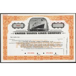 United States Lines Co. Specimen Shares.