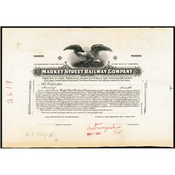 Market Street Railway Co. Proof Stock.