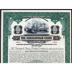 Indianapolis Union Railway Co. Bond.
