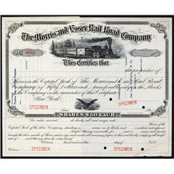 Morris & Essex Rail Road Co. Specimen.