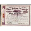 Image 1 : Elmira, Jefferson & Canandaigua Rail Road Co. Large Format Stock Certificate.