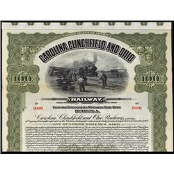 Carolina, Clinchfield & Ohio Railway Co. Specimen Bond.