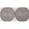 Image 2 : LOT OF 2 1880D AND 1879 $1 MORGAN