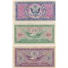 Image 2 : LOT OF 3 MILITARY PAYMENT CERTIFICATES MPC 50 CENTS