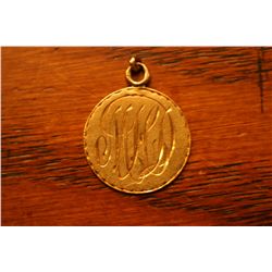 1912 Gold Love Token "Georgiuis V" (3.2gms.)