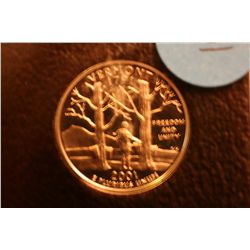 2001 State Quarter "Vermont" (ICG PR70 Dcam)