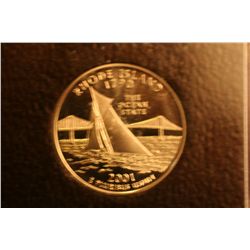 2001 State Quarter "Rhode Island" (ICG PR70 Dcam)