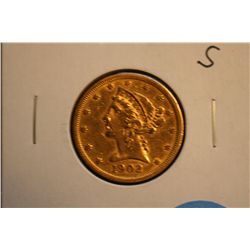 1902-S $5 Gold Liberty