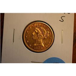 1886-S $5 Gold Liberty