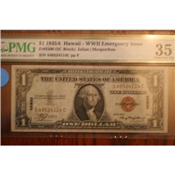 1935 A $1 Hawaii Note (Pmg 35)