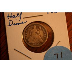 1857  Seated Half Dime