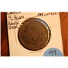 Image 1 : 1844 1/2 Penny Canadian Bank Token