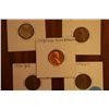 Image 1 : Lot Of 5 Error Pennies (Cherrypickers Guide)