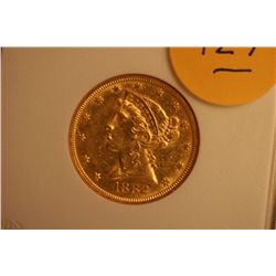 1882 $5 Gold Liberty (BCGS-MS64)