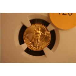 2010 $5 Gold Eagle 1/10 oz. (NGC-MS70)