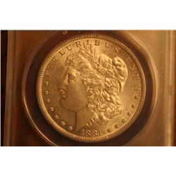 1881 0/0 Morgan Dollar (ANACS-55)