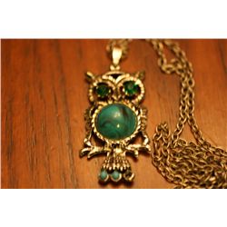 Costume Necklace  Owl 