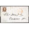 Image 1 : U.S. 1847 Issue  1847 5¢ Brown tied to extens