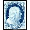 Image 1 : U.S. 1851 Issue  1851 1c Blue Type IV recut a