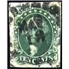 Image 1 : U.S. 1851 Issue  1851 10c Green Type I date c