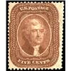 Image 1 : U.S. 1857 Issue  1861 5c Orange Brown with OG