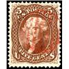 Image 1 : U.S. 1861 Issue  1862 5c Red Brown with a bea