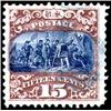 Image 1 : U.S. 1869 Pictorials  1869, 15¢ Brown and Blu