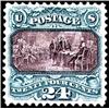 Image 1 : U.S. 1875 Re-Issue  1875, 24¢ Green and Viole