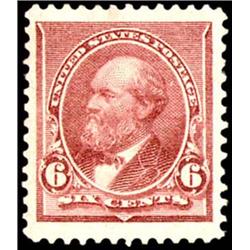 U.S. 1890 Issue  1890 6c Garfield with huge m