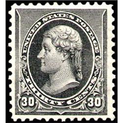 U.S. 1890 Issue  1890 30c Black with deep ric