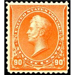 U.S. 1890 Issue  1890 90c Orange with OG and 