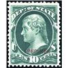 U.S. Officials  1875, 10¢ Blue Green with Spe