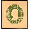 Image 1 : U.S. Postal Stationery  1855, 10¢ Green on Bu